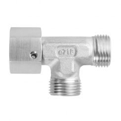 Adjustable L connectors with taper and O-ring 