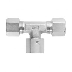 Adjustable T fittings with taper and O-ring 