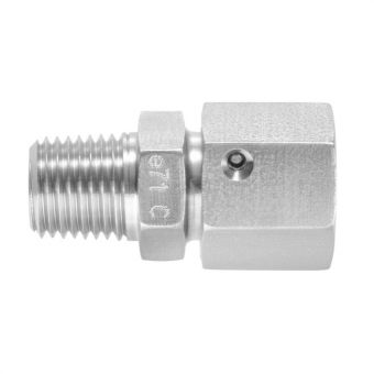 Straight male adaptor unions NPT with taper and O-ring 