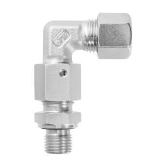 Adjustable male adaptor elbow fittings with taper and O-ring 